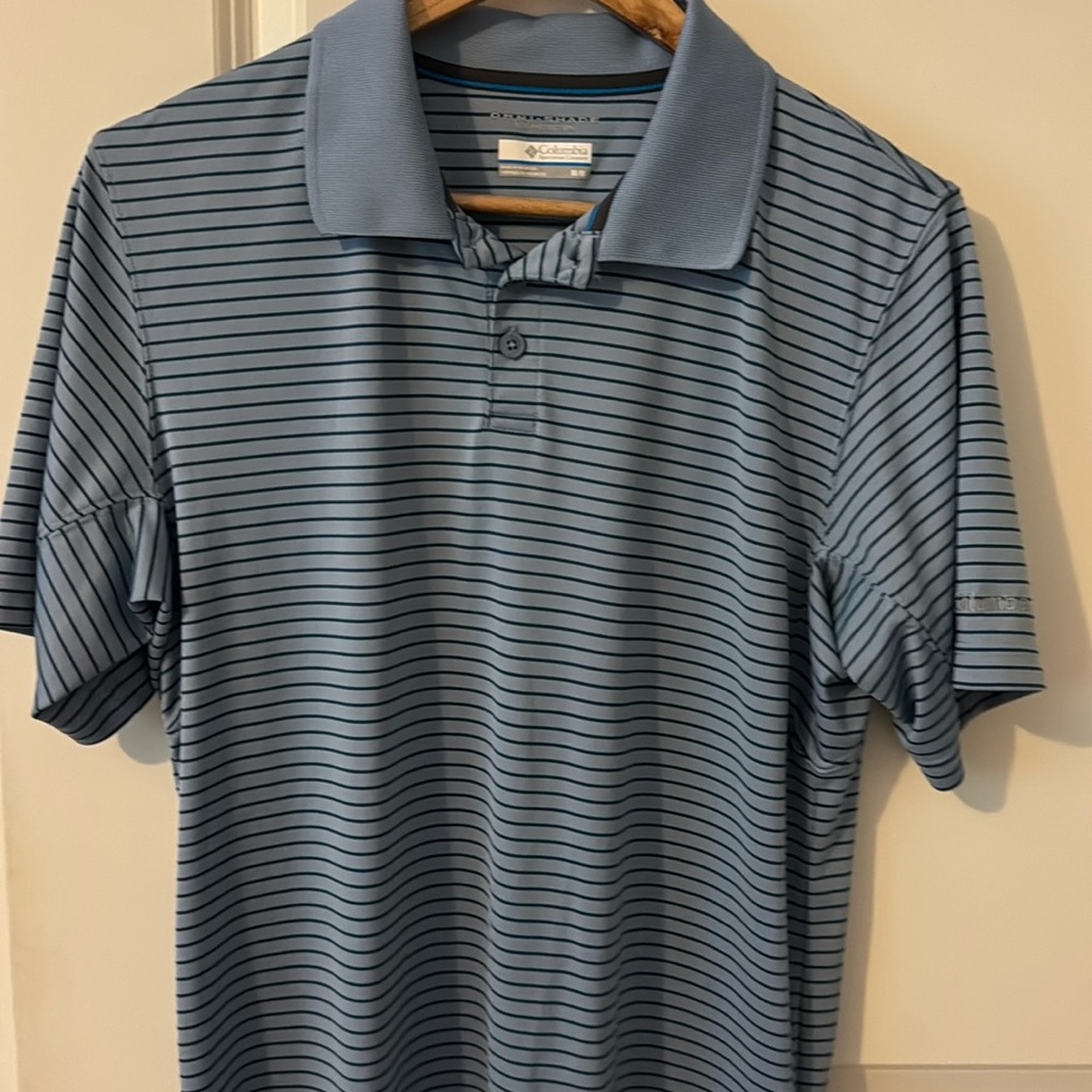 Columbia stripe polo shirt